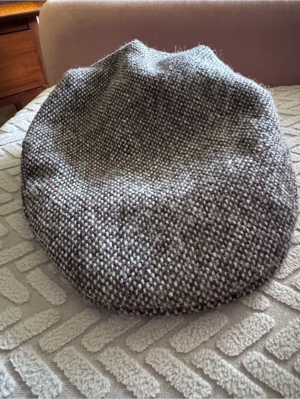 Unisex Hanna Hats Small Donegal Touring Cap Tweed in Irish Tweed - Grey